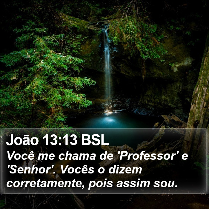 João 13:13 BSL Bible Study