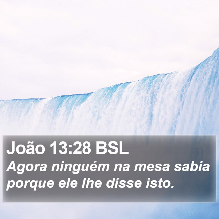 João 13:28 BSL Bible Study