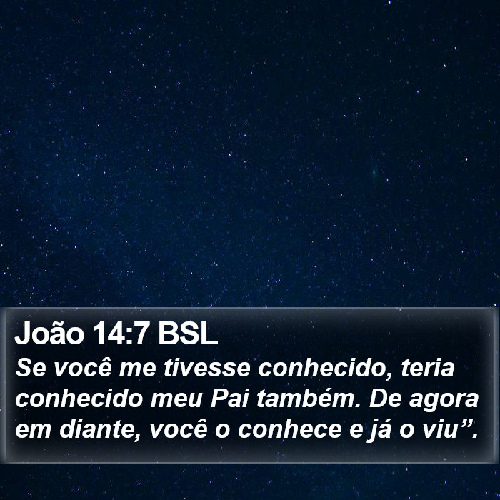 João 14:7 BSL Bible Study