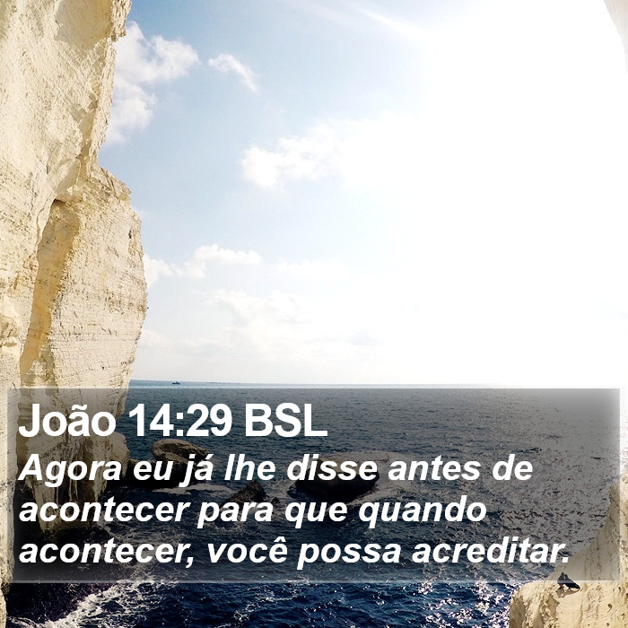 João 14:29 BSL Bible Study