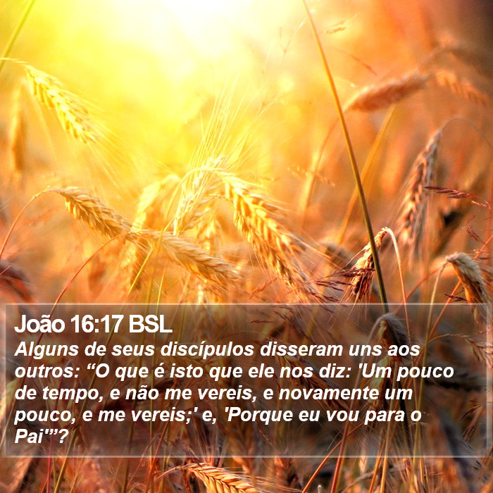 João 16:17 BSL Bible Study