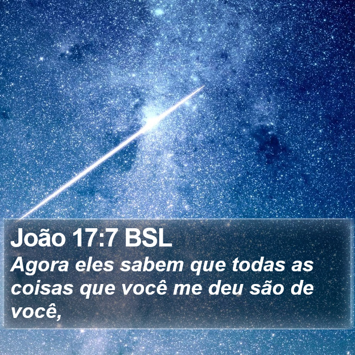 João 17:7 BSL Bible Study