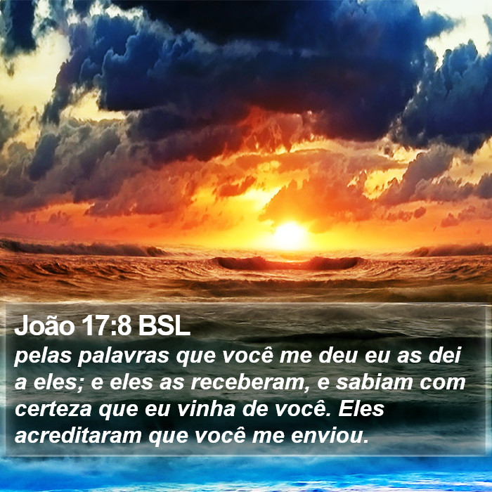 João 17:8 BSL Bible Study