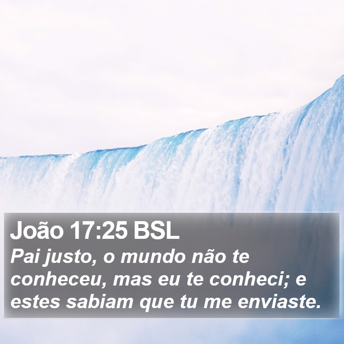 João 17:25 BSL Bible Study