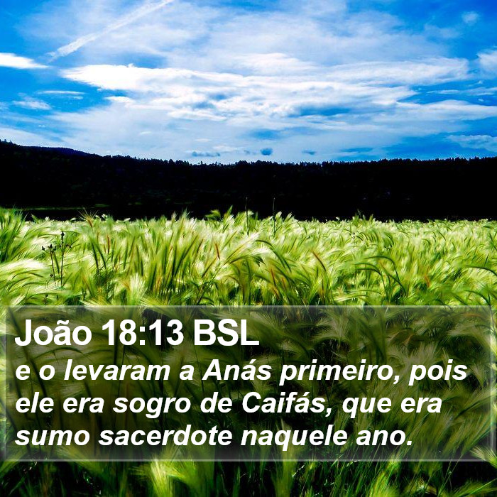 João 18:13 BSL Bible Study