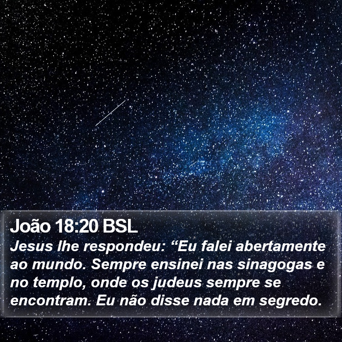 João 18:20 BSL Bible Study