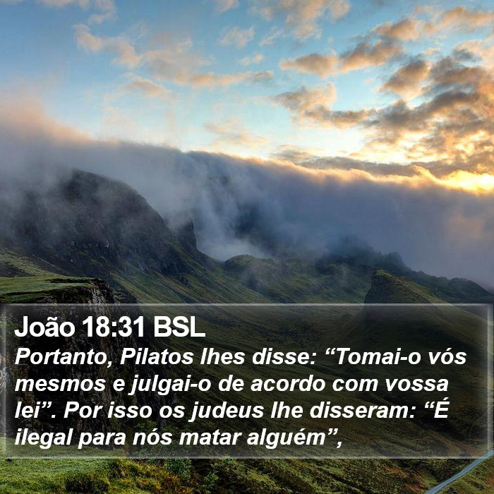 João 18:31 BSL Bible Study