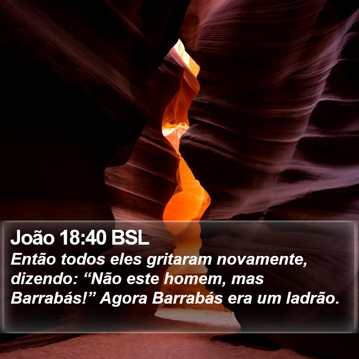 João 18:40 BSL Bible Study