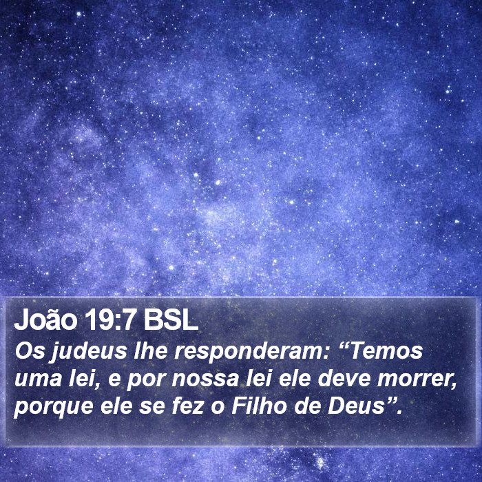 João 19:7 BSL Bible Study