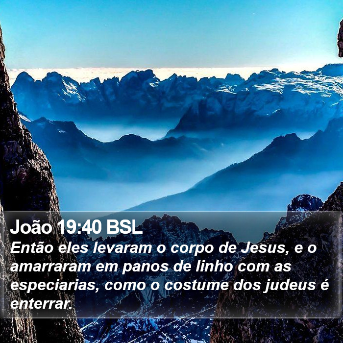 João 19:40 BSL Bible Study