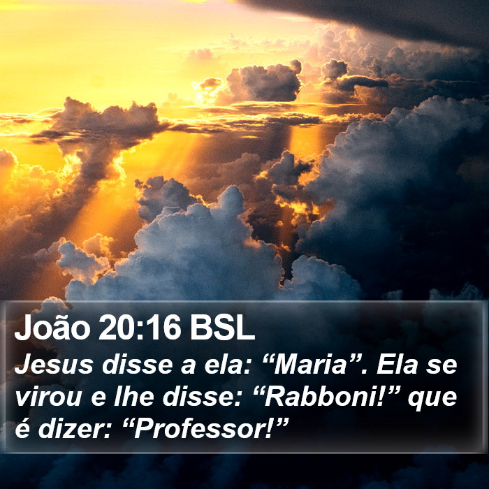 João 20:16 BSL Bible Study