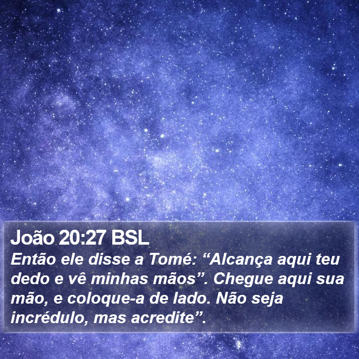 João 20:27 BSL Bible Study