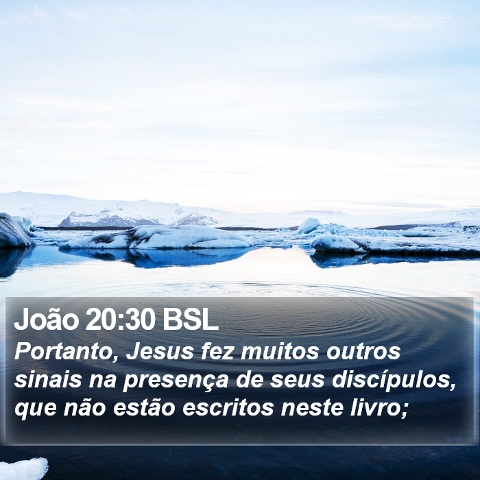 João 20:30 BSL Bible Study