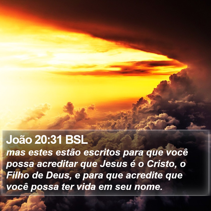 João 20:31 BSL Bible Study