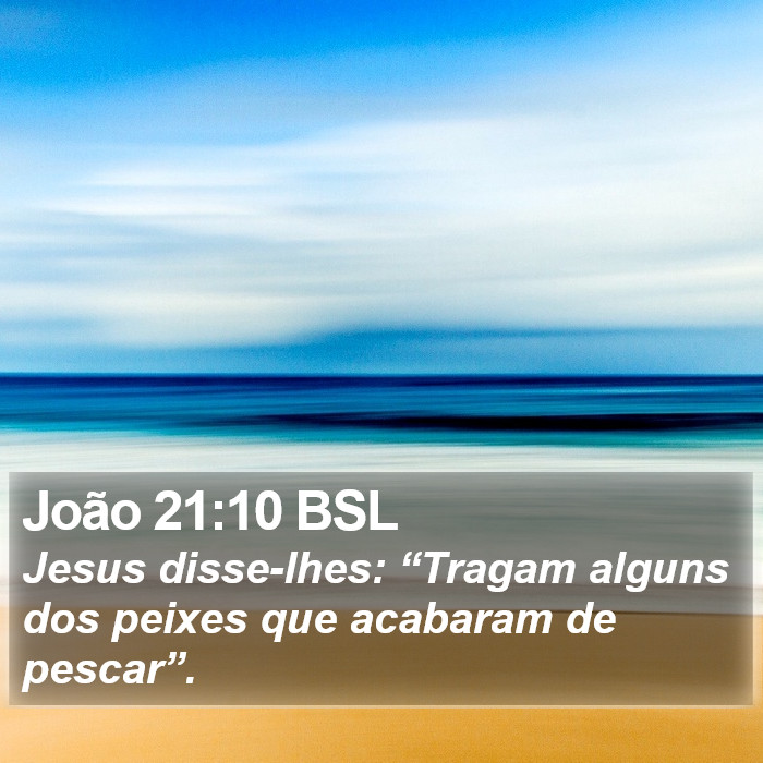 João 21:10 BSL Bible Study