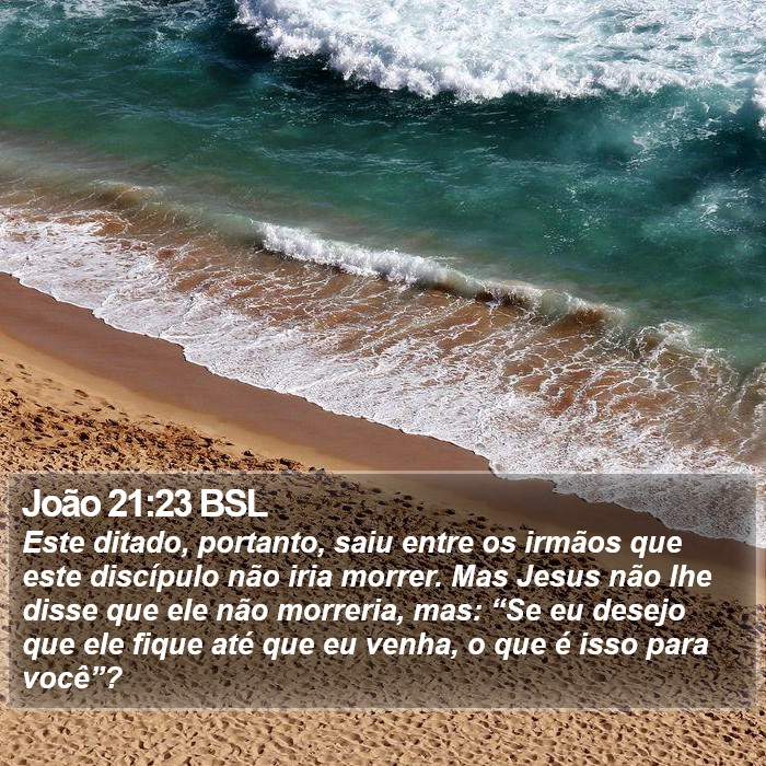 João 21:23 BSL Bible Study