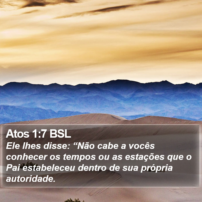 Atos 1:7 BSL Bible Study