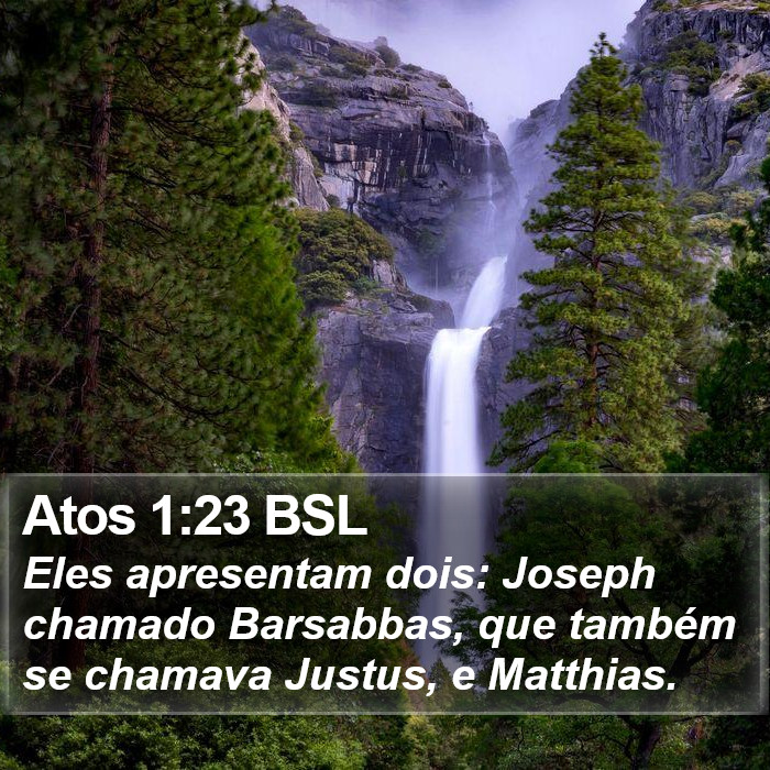 Atos 1:23 BSL Bible Study