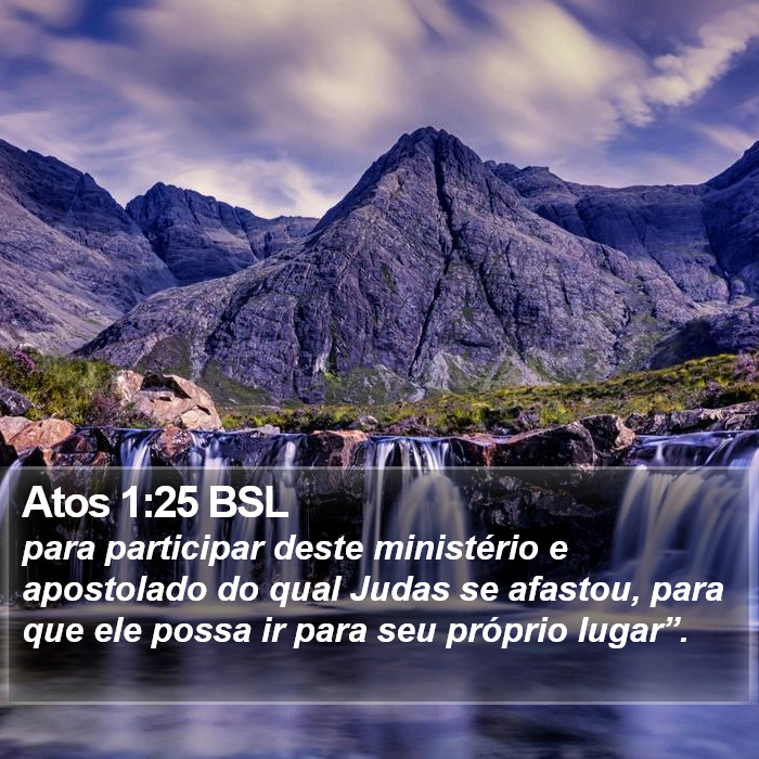 Atos 1:25 BSL Bible Study