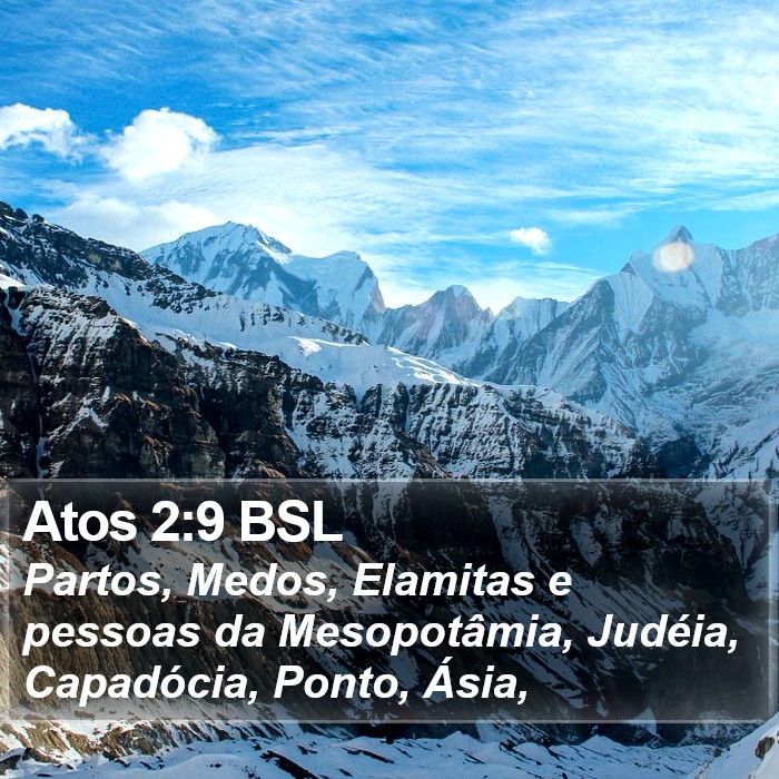 Atos 2:9 BSL Bible Study