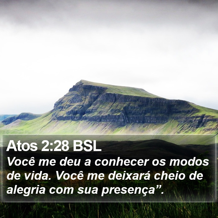 Atos 2:28 BSL Bible Study