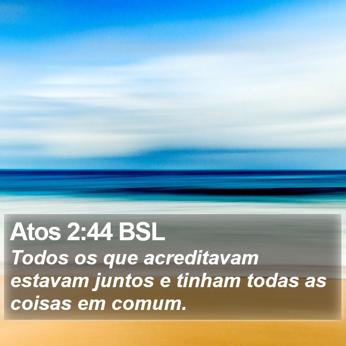 Atos 2:44 BSL Bible Study