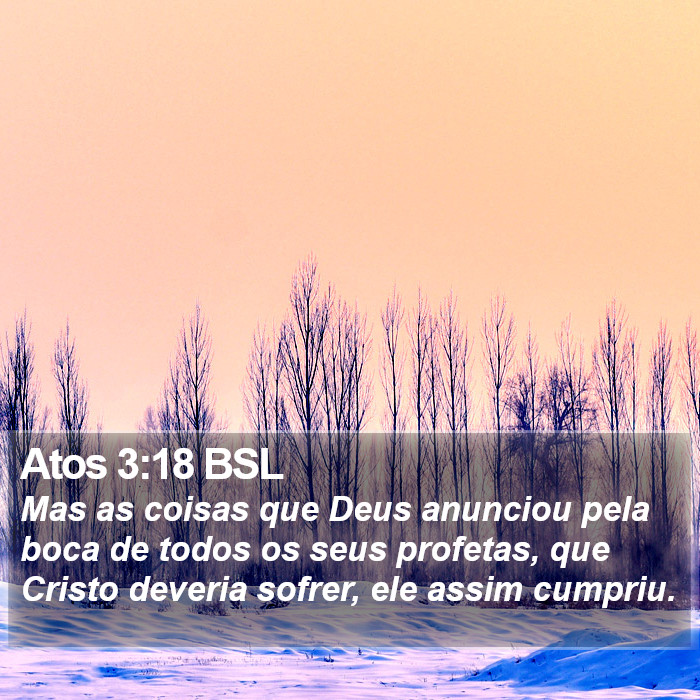 Atos 3:18 BSL Bible Study