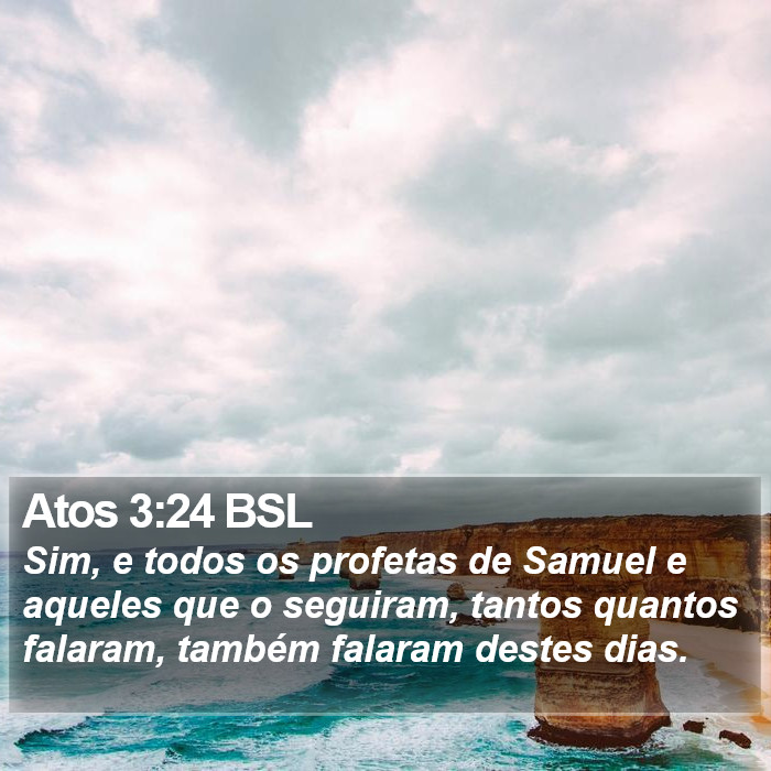 Atos 3:24 BSL Bible Study