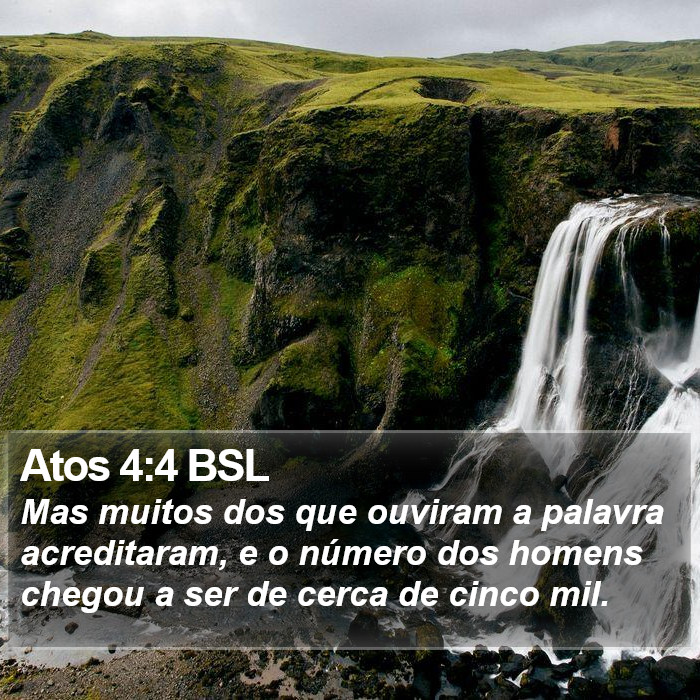 Atos 4:4 BSL Bible Study