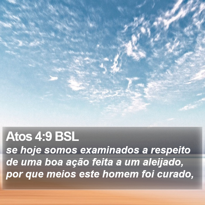 Atos 4:9 BSL Bible Study