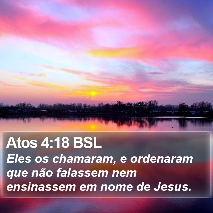 Atos 4:18 BSL Bible Study