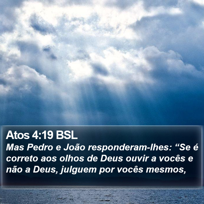 Atos 4:19 BSL Bible Study