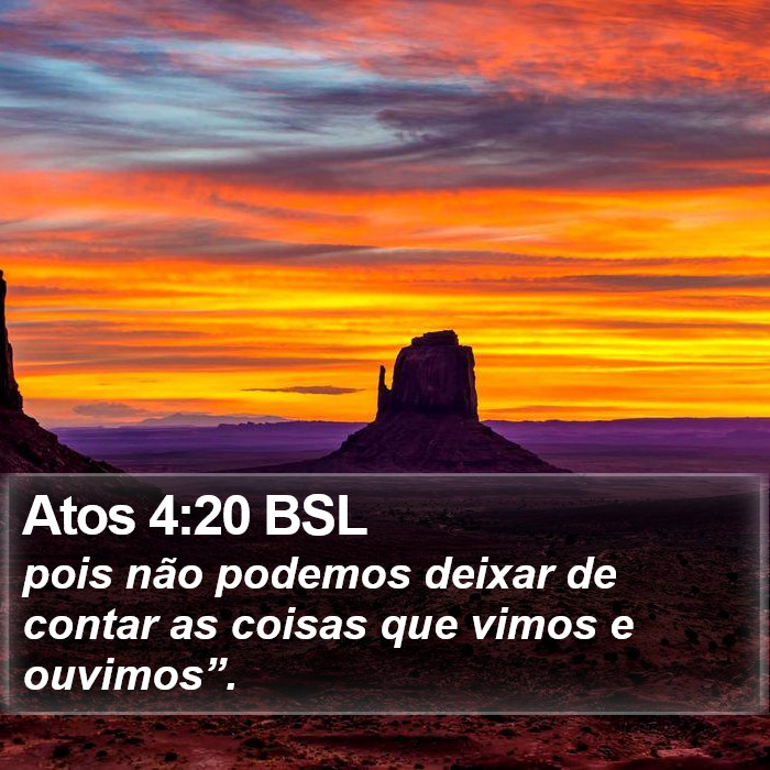 Atos 4:20 BSL Bible Study