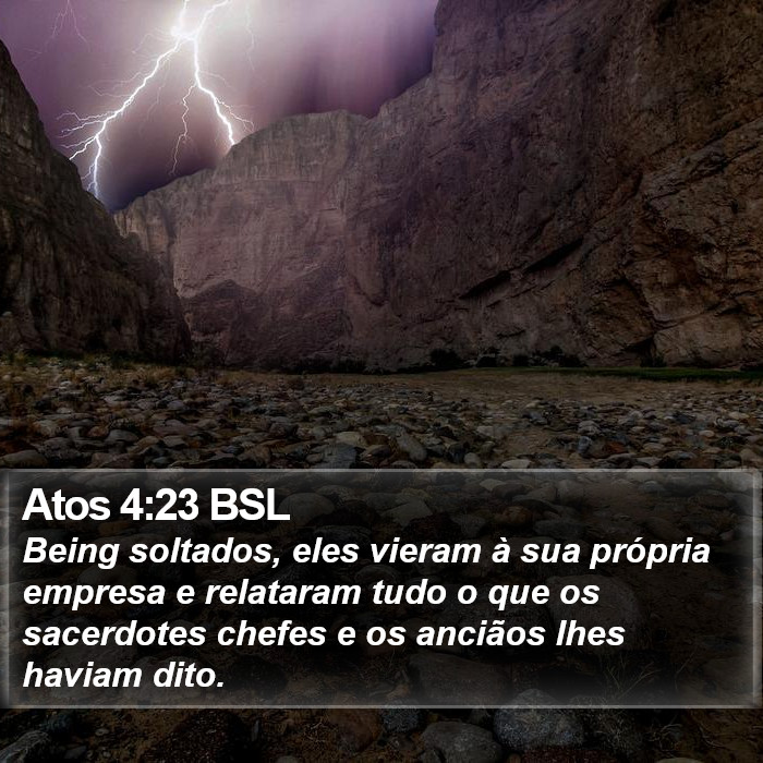 Atos 4:23 BSL Bible Study