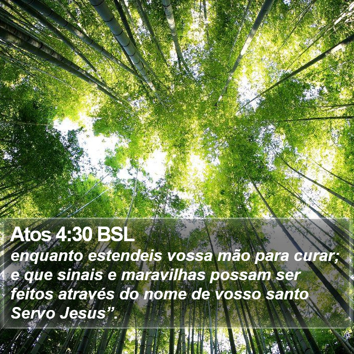 Atos 4:30 BSL Bible Study