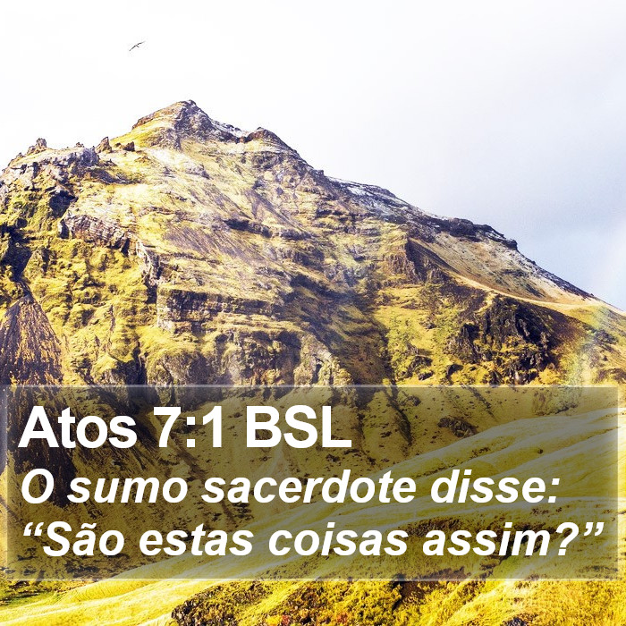 Atos 7:1 BSL Bible Study