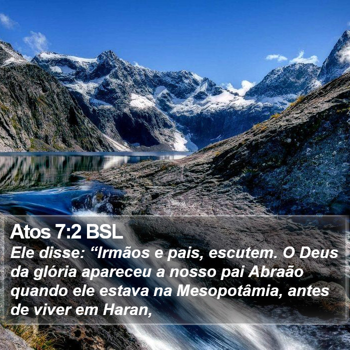 Atos 7:2 BSL Bible Study