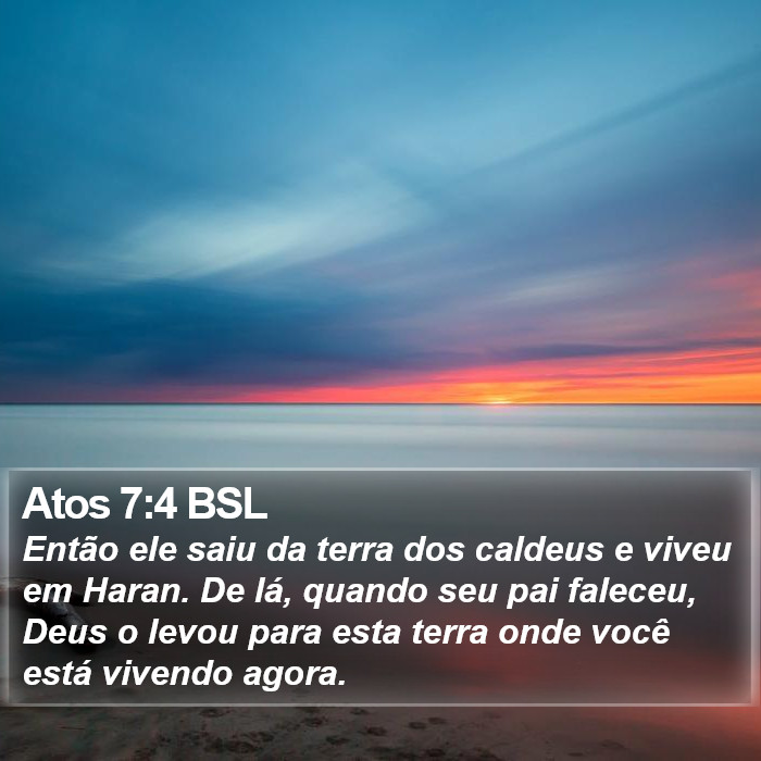 Atos 7:4 BSL Bible Study