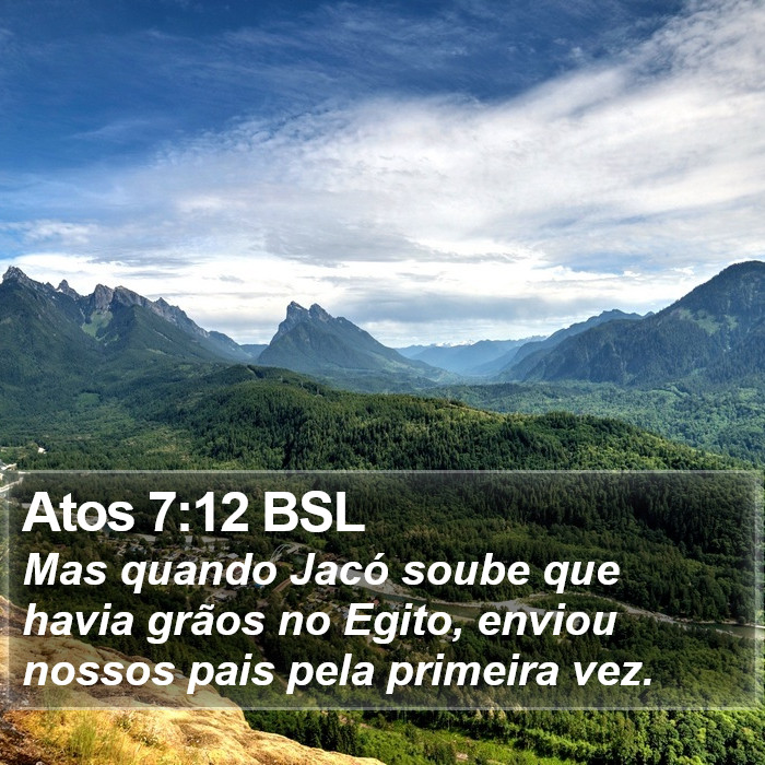 Atos 7:12 BSL Bible Study