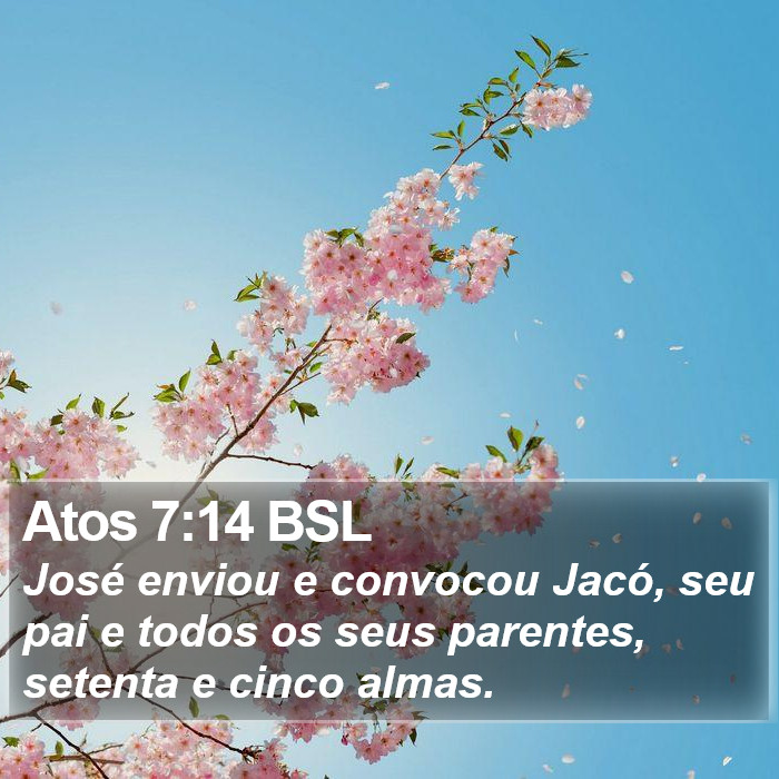 Atos 7:14 BSL Bible Study