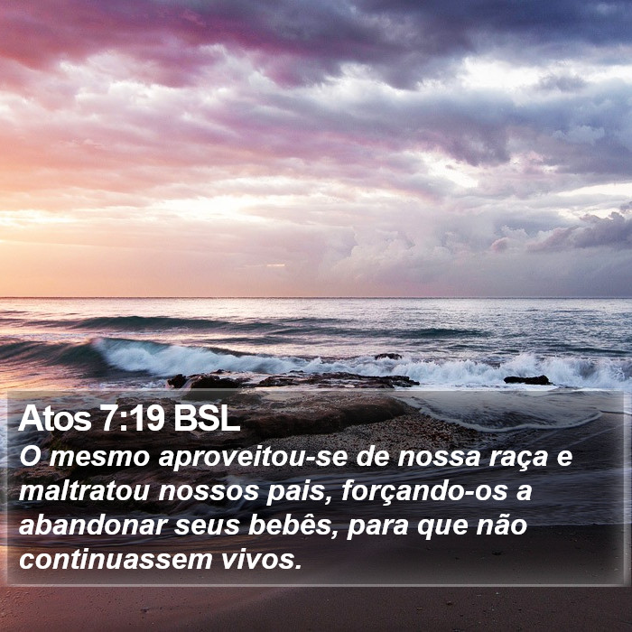 Atos 7:19 BSL Bible Study