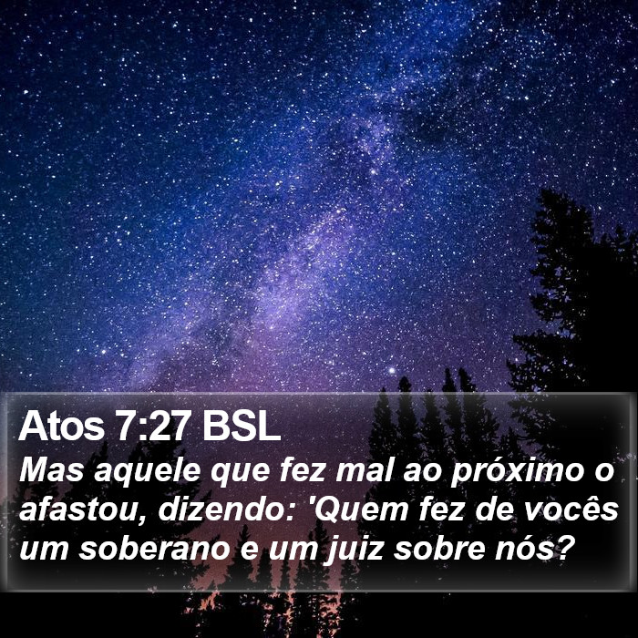 Atos 7:27 BSL Bible Study