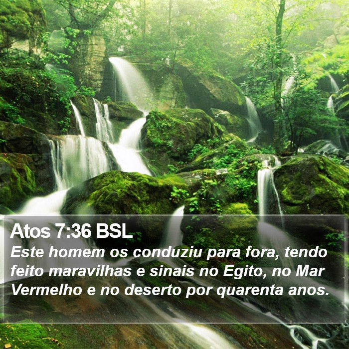 Atos 7:36 BSL Bible Study