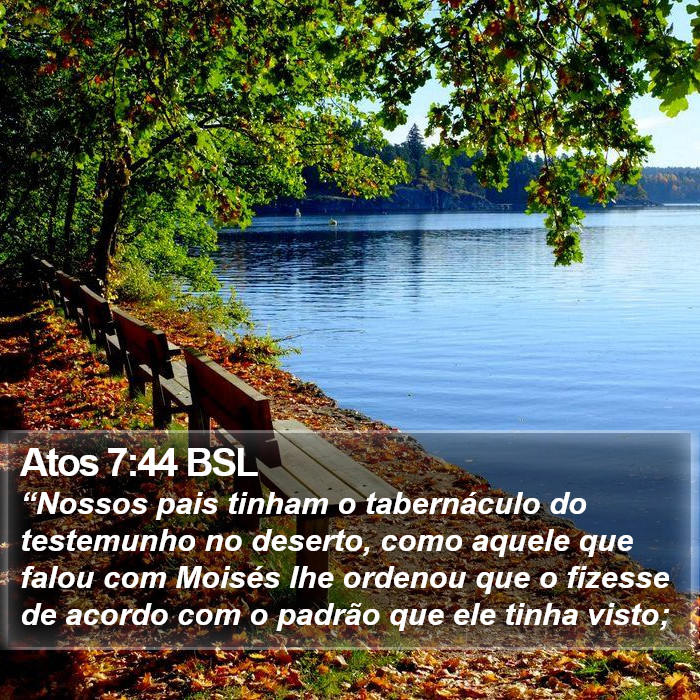 Atos 7:44 BSL Bible Study