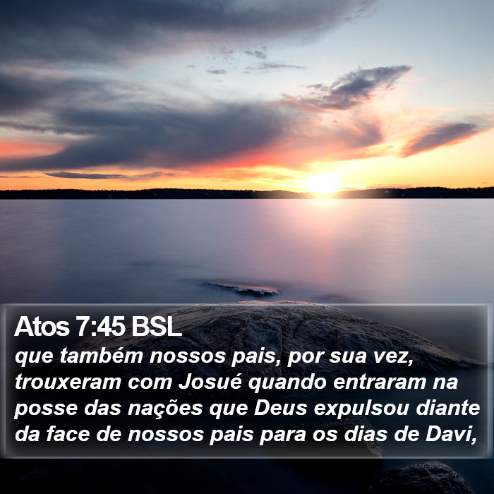 Atos 7:45 BSL Bible Study