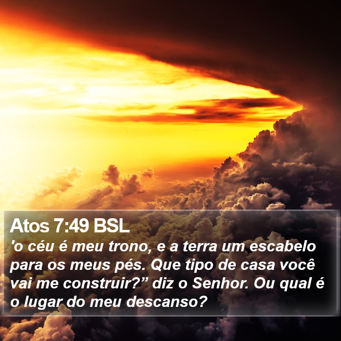 Atos 7:49 BSL Bible Study