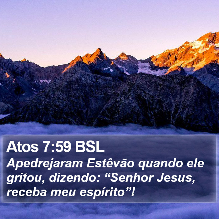 Atos 7:59 BSL Bible Study