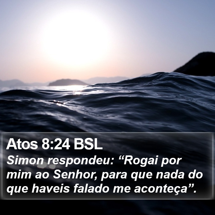 Atos 8:24 BSL Bible Study