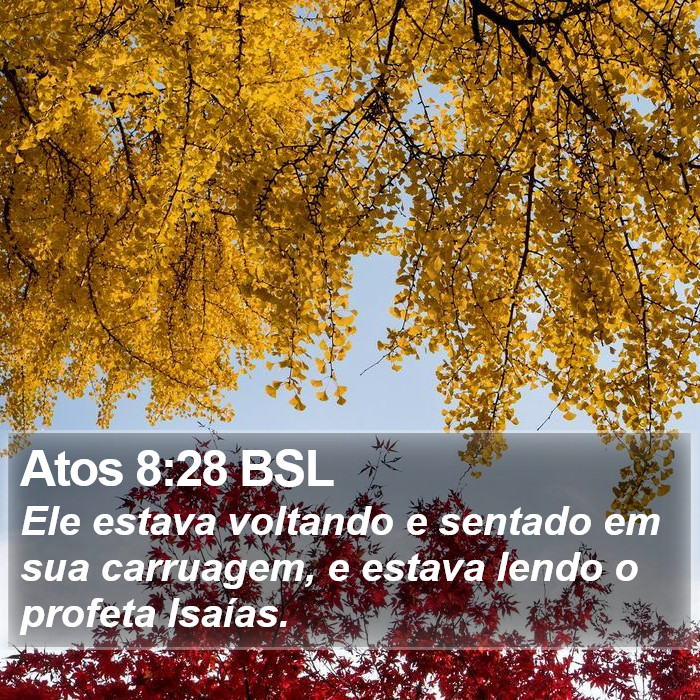 Atos 8:28 BSL Bible Study