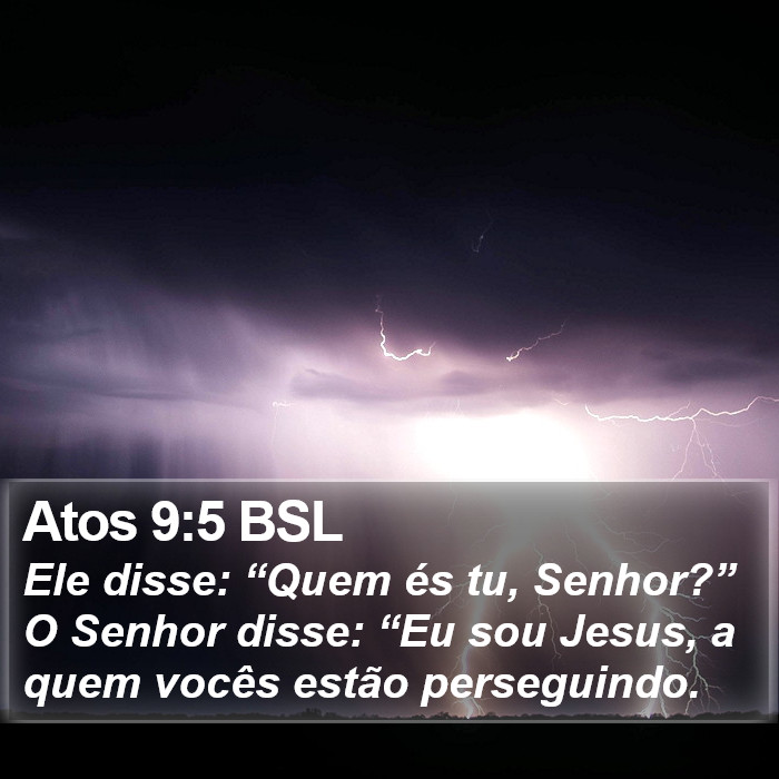 Atos 9:5 BSL Bible Study